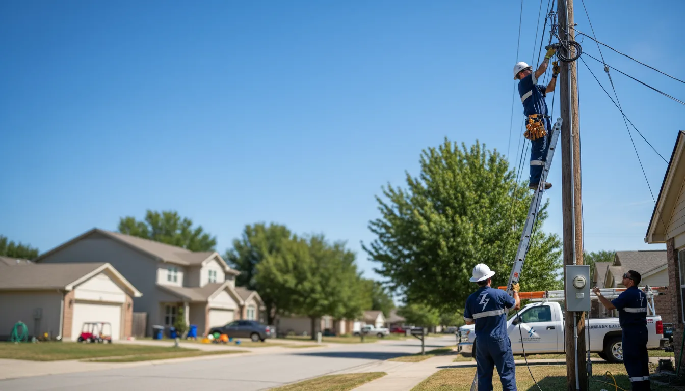 Residential electrician providing installation services in Oak Hill, AL